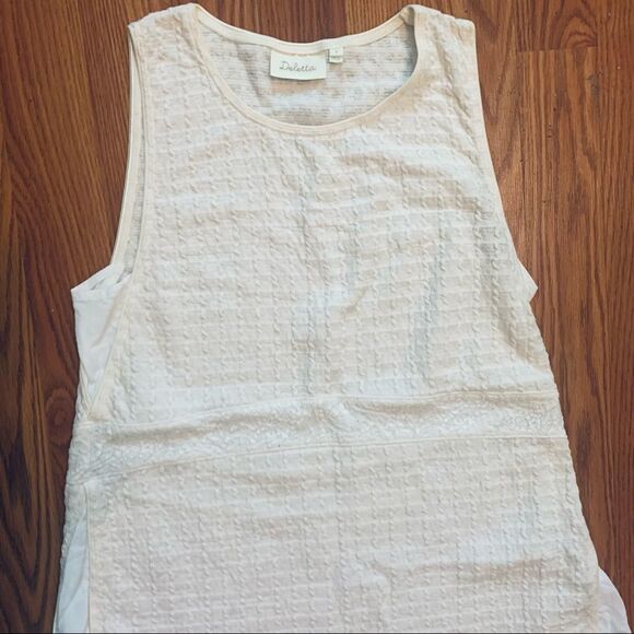 ANTHROPOLOGIE Deletta Ivory Embroidered Top Small - Picture 7 of 16